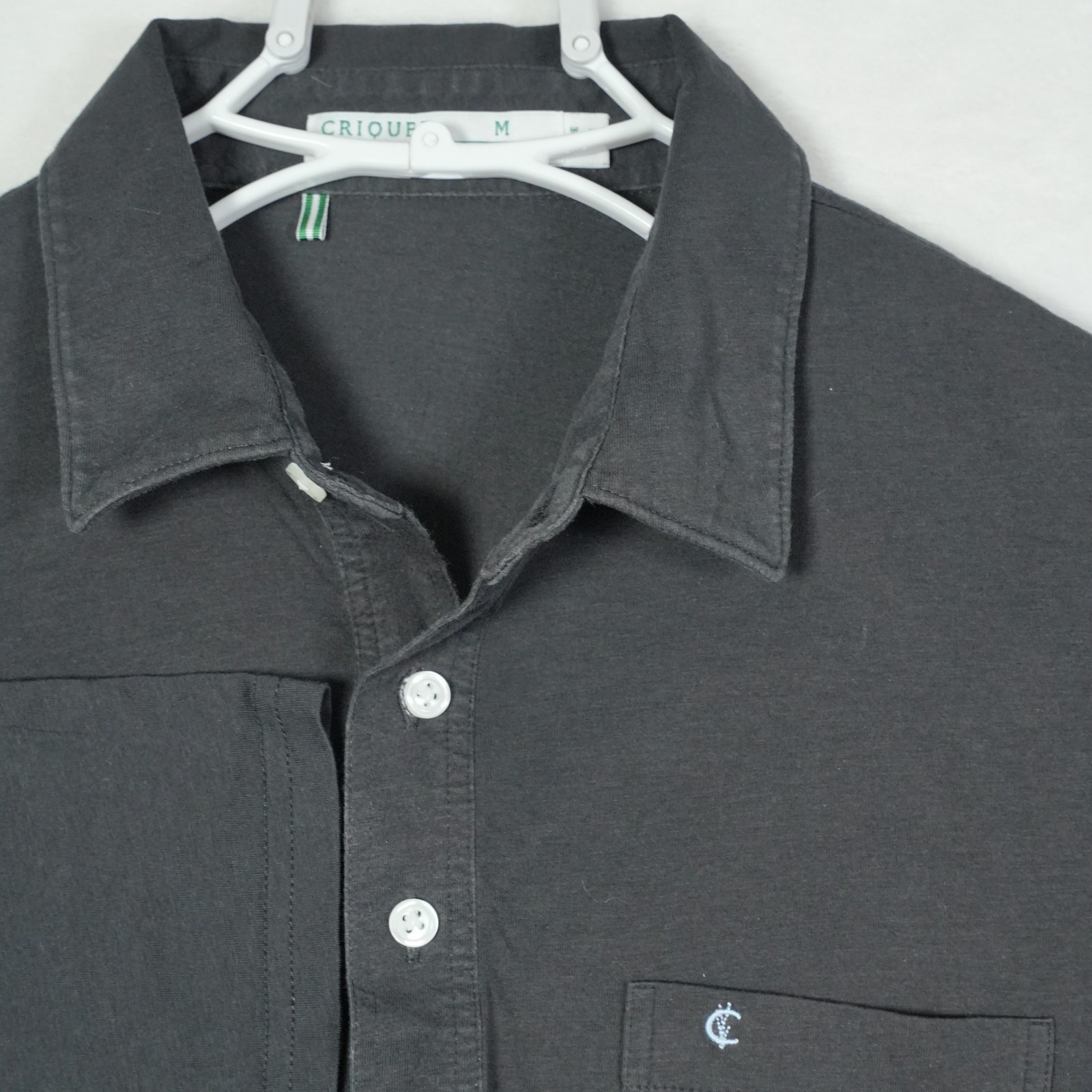 Criquet Dark Gray/Black Polo Shirt - New Without Tags